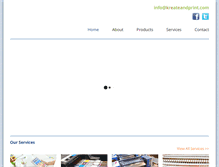 Tablet Screenshot of kreateandprint.com